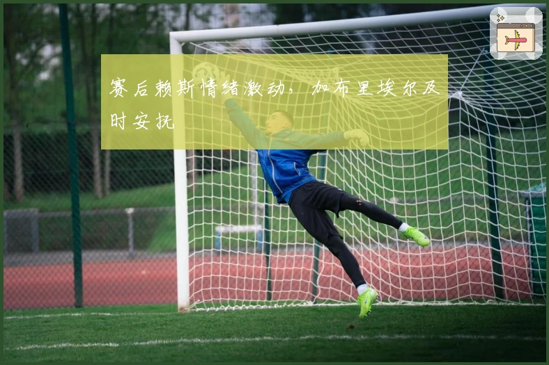 赛后赖斯情绪激动，加布里埃尔及时安抚